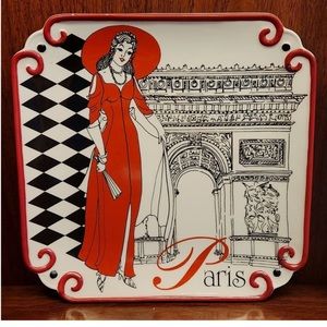 AMBIANCE COLLECTION, CITÉ PARIS, DESSERT OR DECORATIVE PLATE 8"